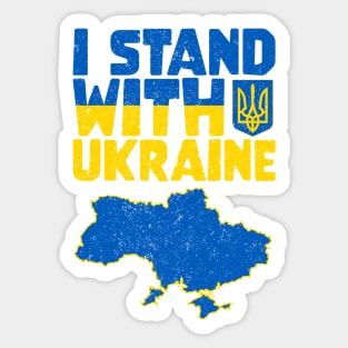 Ukraine Support - I Stand With Ukraine Sticker